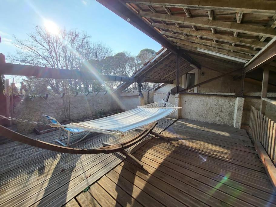 Maison 3 Chambres Avec Piscine Couverte Lespignan Екстериор снимка